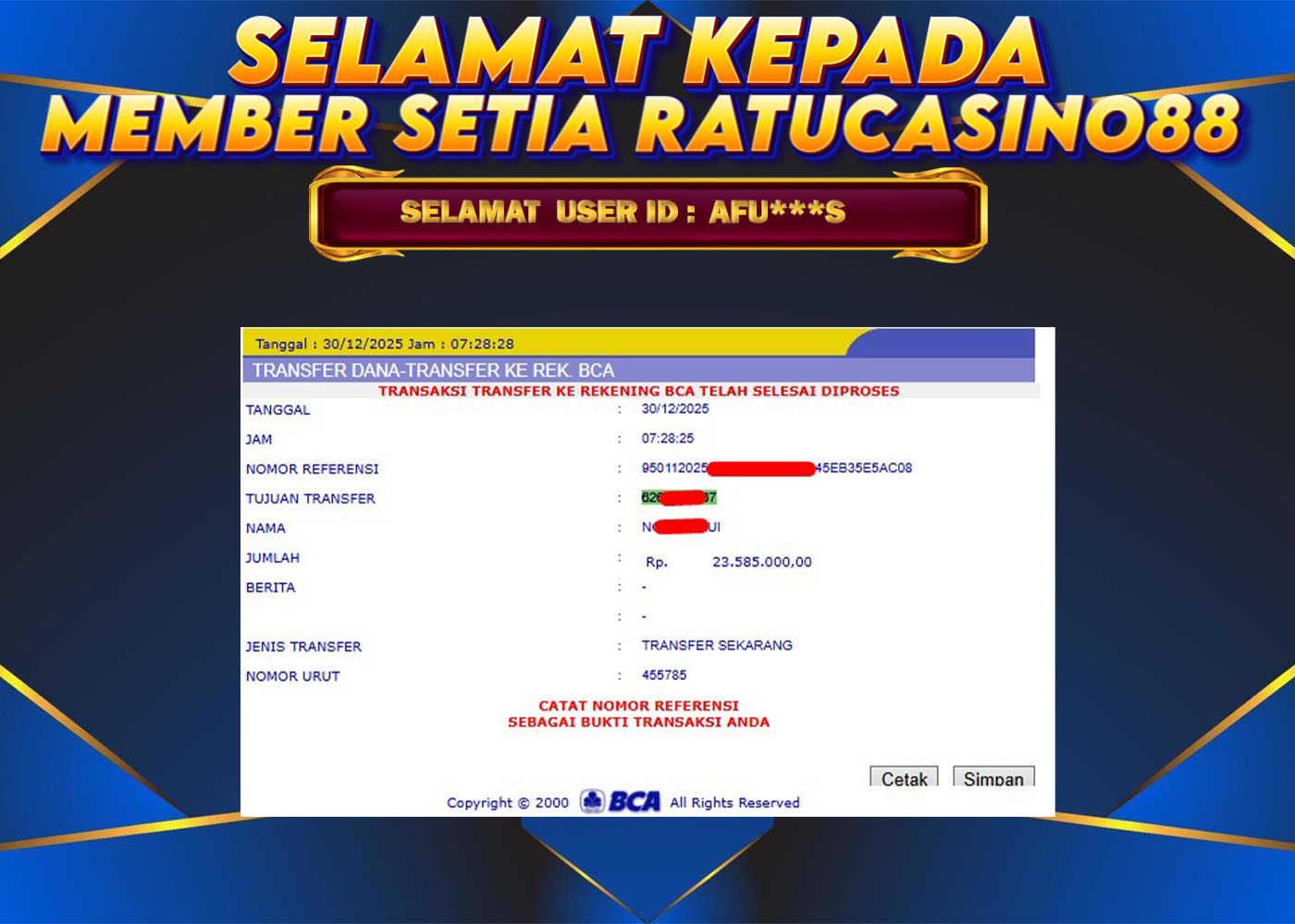 WITHDRAWAL MEMBER 178