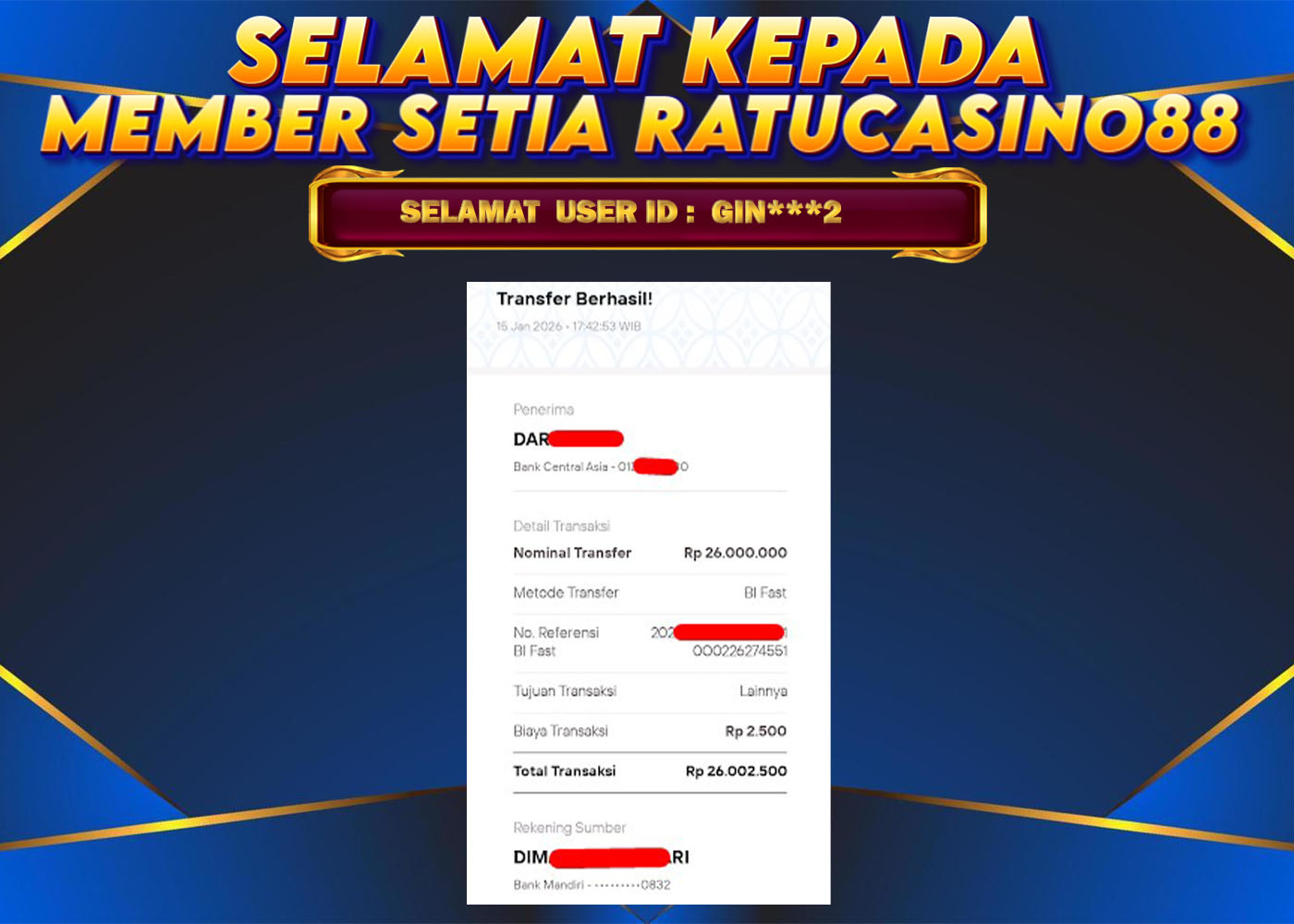 WITHDRAWAL MEMBER 196